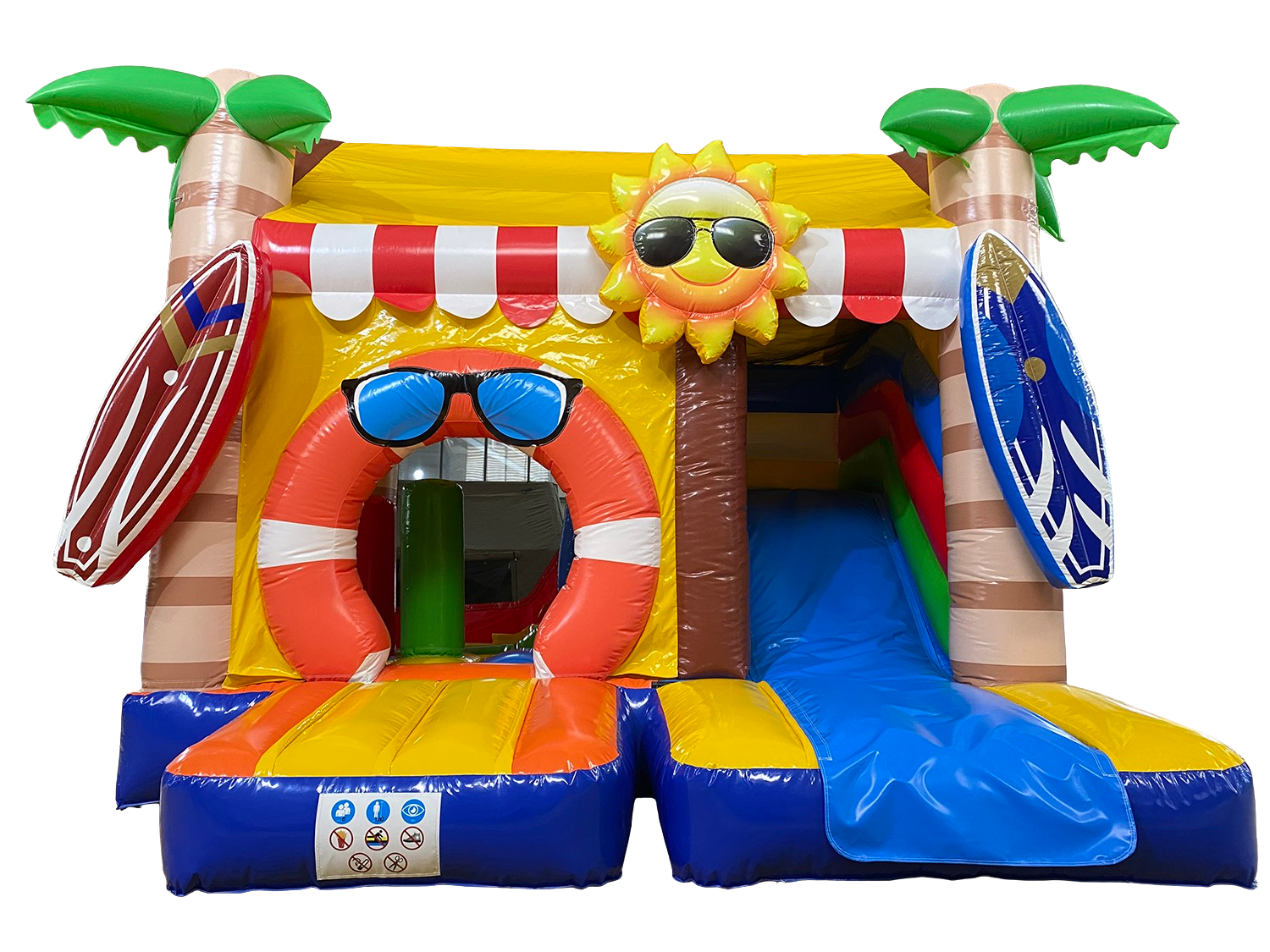 Hüpfburg Beach mieten in Ingolstadt, Pfaffenhofen, Neuburg und Eichstätt – Sommer Hüpfburg mit Rutsche für Events